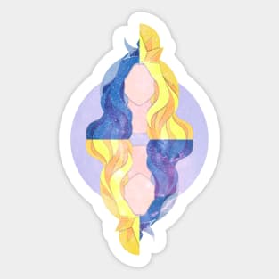 Gemini Zodiac Horoscope Astrological sign 1 Sticker